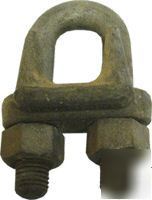 Wire rope clip, cable clamp, 1Â¼ in. heavy duty,lot of 3