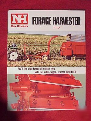 New 1967 holland 717 forage harvester brochure color