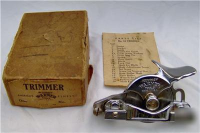 Warner tools trimmer no. 10 w/ box and instructions