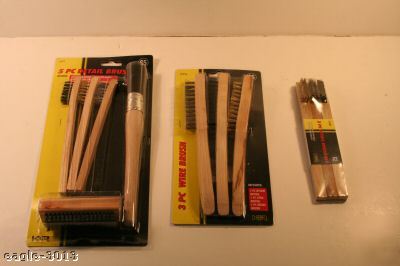 New lot of 9 assorted detail brush sets in packaging