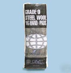 Industrial-quality steel wool hand pads-#000 xtra fine