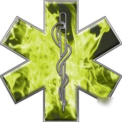 Emt ems mfr medic decal reflective 4