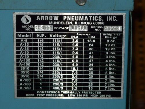 Joy twistair 15 hp w/ 60 gallon tank rotary screw type 