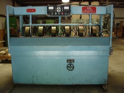 Used l & l glu all high frequency gluer mdl ga-84