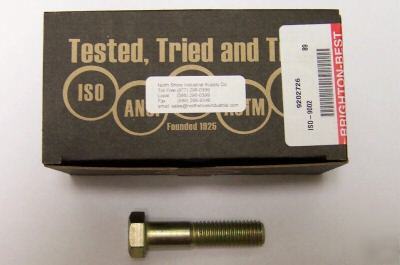 100 brighton-best grade 8 hex cap screw 3/8-16 x 5/8