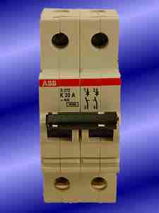 Abb control circuit breaker 2 pole 10A 480VAC S272-K20