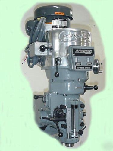 Bridgeport 2J milling head 2HP factory re-manufactured