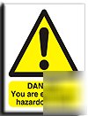 Entering a haz.area sign-a.vinyl-300X400MM(wa-051-am)