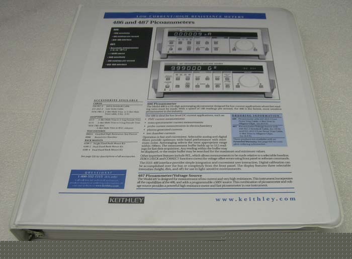 Keithley 486 487 picoammeter instruction manual