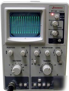 New sinometer ST16C analog 10MHZ oscillocope with probe 