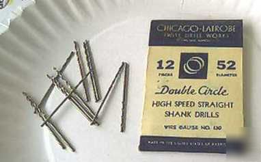 New usa made #52 jobber length drill bits 12PACK