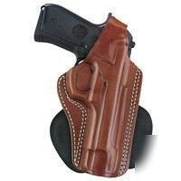 Paddle holster brown leather g & g 817-G17