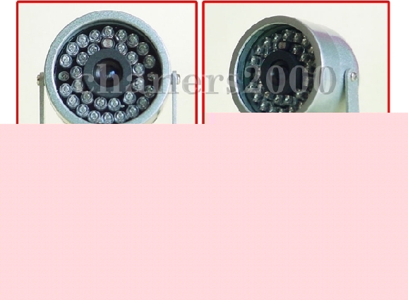 Wire waterproof cctv 30L infrared color camera +adaptor